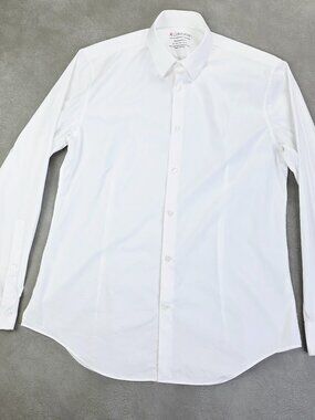 X Calvin Klein Extreme Slim Fit 15-15.5 32-33 Mens White Temperature Regulation